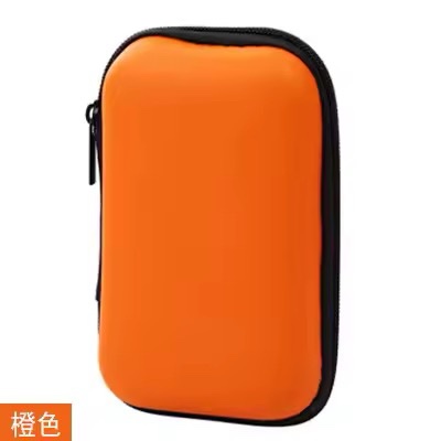(Orange Color) Charger Storage Bag