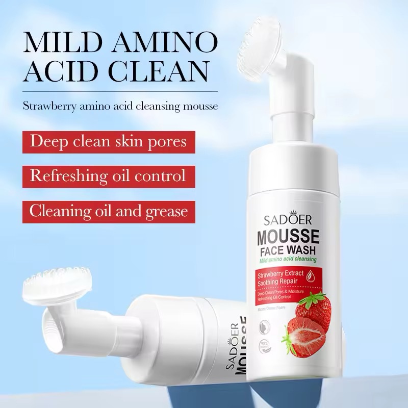 Amino Acid With Strawberry Extract Cleansing Face Mousse