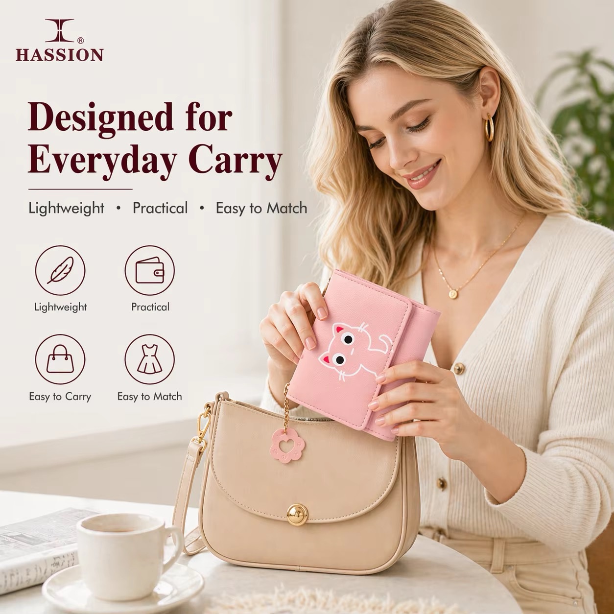Women’s Mini Leather Purse - Image 2